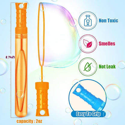 72PCS Bubble Wands for Kids,Bulk Bubble Wand for Kids Party Favor, Bubble Maker for Party Favor,Birthday,Goodie Bags, Wedding, Carnival Prizes, Summer Outdoor Toy Gifts, Assortment 6 Colors