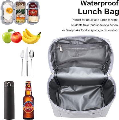 NOL Natural Organic Lifestyle Insulated Lunch Bags for Women Cooler Bag Lightweight Nylon Waterproof Lunch Box For Work