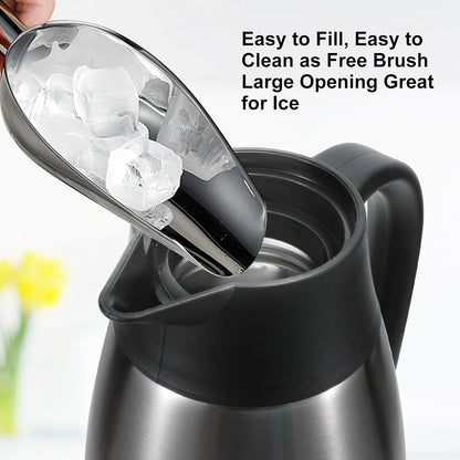Thermal Coffee Carafe, Insulated Stainless Steel Coffee Carafes for Keeping Hot Coffee & Water Hot Beverage-12Hours