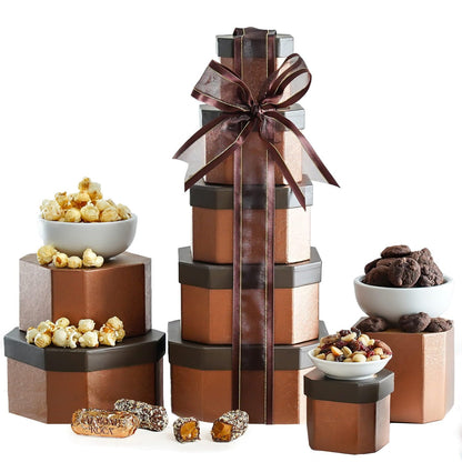 Gift Basket with Assorted Sweets, Cookies and Nuts