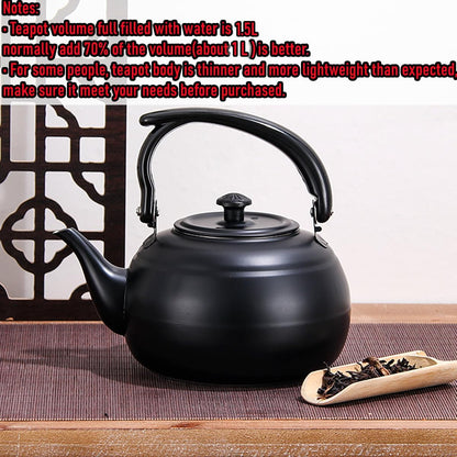 50 oz/1500ml Stainless Steel Steeping Teapot with Infuser for Loose Leaf Tea, Metal Tea Steeper Pot Coffee Water Kettle for Stovetop