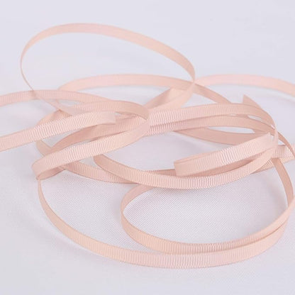 Ribbonitlux 1/4" Wide Solid Grosgrain Ribbon 25 Yards (813-Vanilla）, Set for Gift Wrapping, Party Decor, Sewing Applications, Wedding and Craft