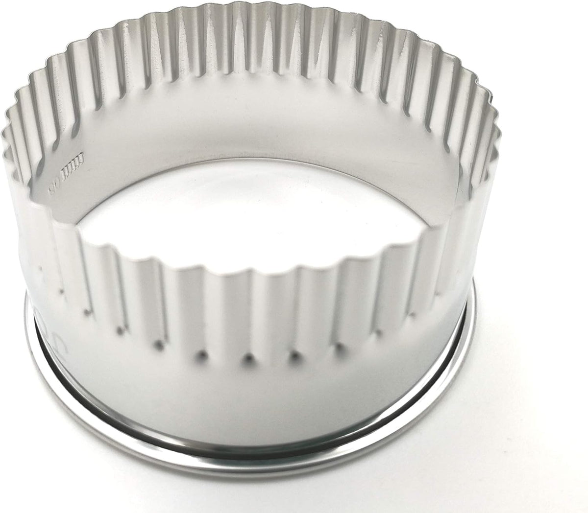 11 Piece Graduated Sizes Fluted Edge Round Pastry/Cookie Cutter Set Heavy Duty 18/8 304 Stainless Steel