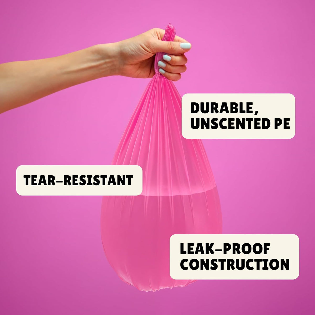 FORID Small Trash Bags 1.2 Gallon Colored - Extra Thick Mini Garbage Bags Unscented,Strong Plastic Wastebasket Liners for Bathroom Bedroom Office and Car,150 Bags Multi Colored