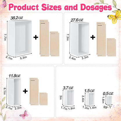 Large Resin Molds Silicone 6PCS Rectangular Cube Silicone Molds for Resin Epoxy Resin Casting Craft Mold for Flower Preservation Bookends DIY Art