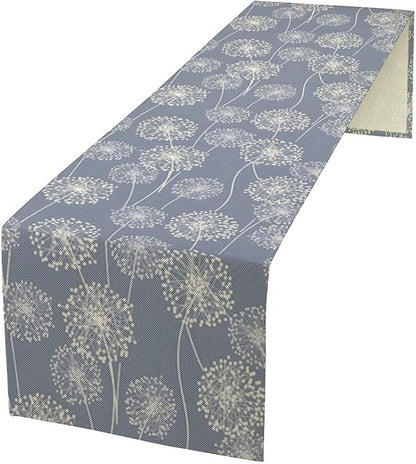 Dandelions Farmhouse Table Runner,Vintage Summer Fall Rustic Country Table Runner for Kitchen Coffee Dining Table Holiday Home Party Decor 13x60in