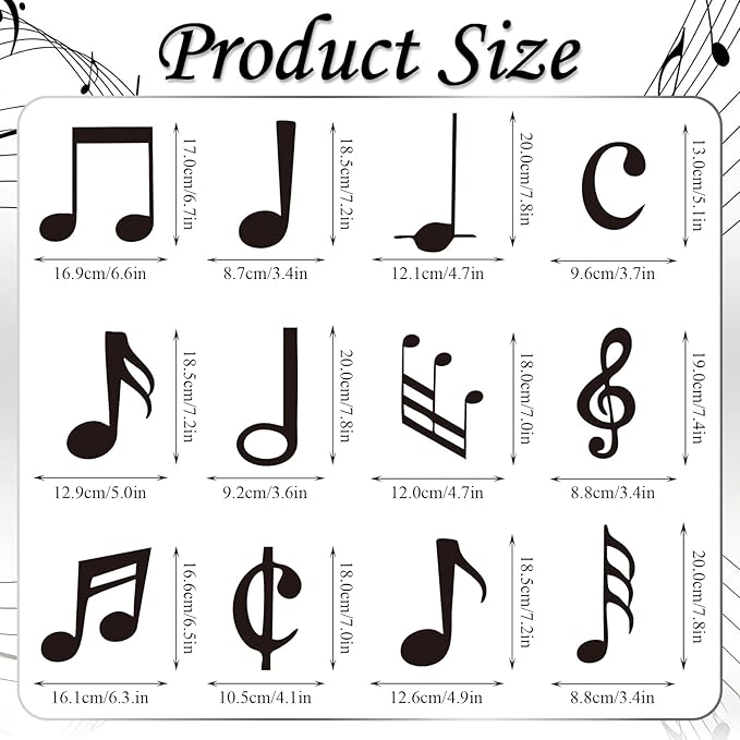 Musical Note Hanging Swirls - 30PCS Music Themed Party Decorations Musical Note Ceiling Streamers for Music Birthday Party Baby Shower Decor Supplies