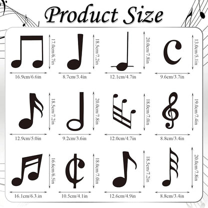 Musical Note Hanging Swirls - 30PCS Music Themed Party Decorations Musical Note Ceiling Streamers for Music Birthday Party Baby Shower Decor Supplies