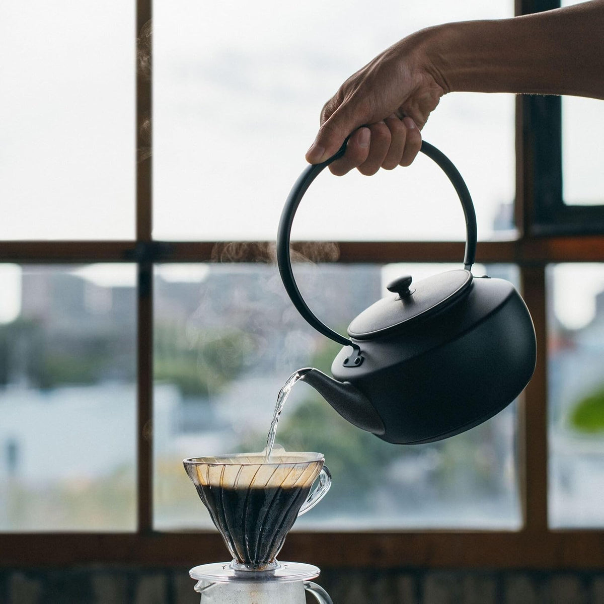Balmuda MoonKettle, Electric Kettle with Temp Control (122°F - 212°F), Hold & Keep Warm, 900ml (30 fl oz), Soothing Ambient Light & Sound