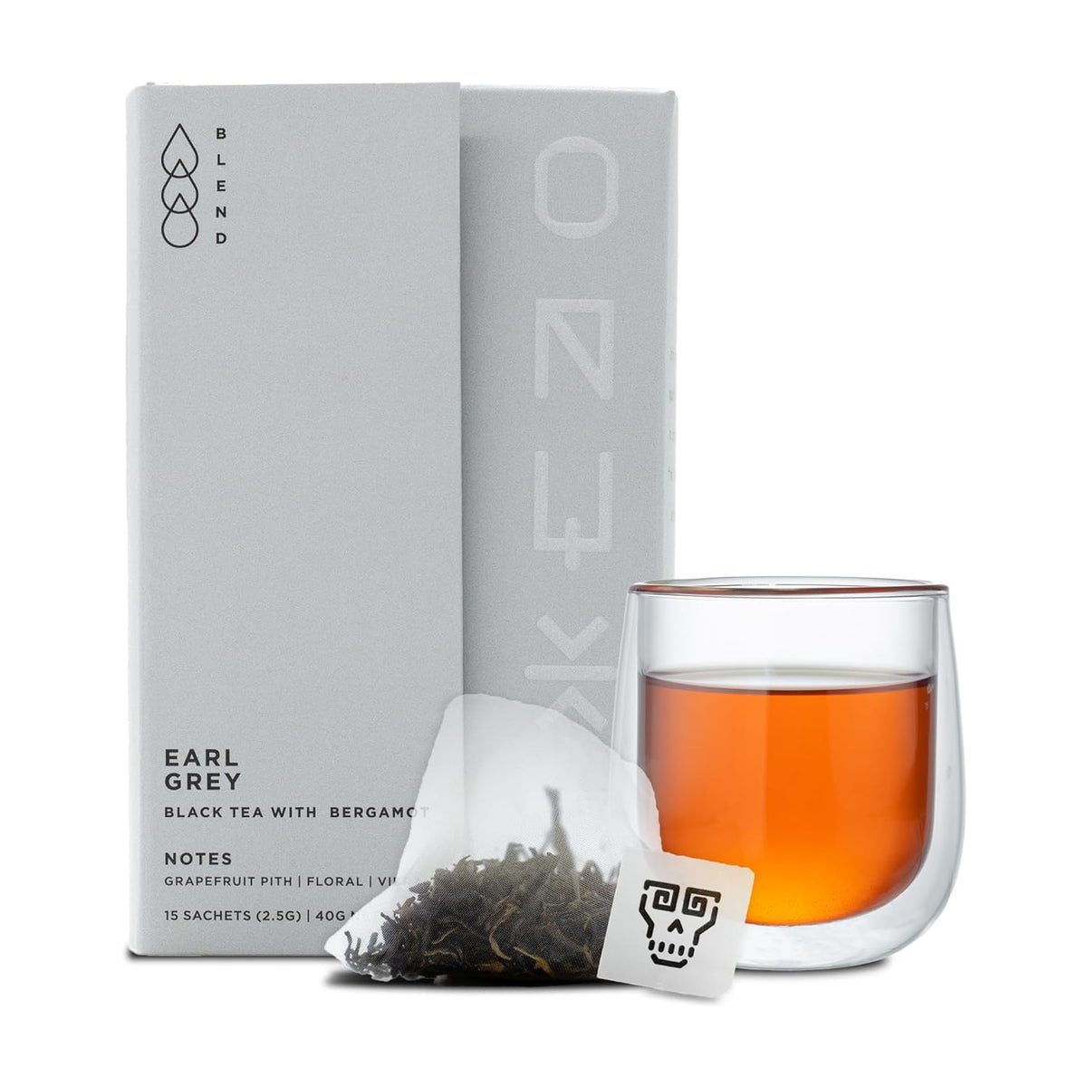 Onyx Coffee Lab Earl Grey Black Tea Bags (15 Count) - Smooth-Bodied Earl Grey Loose Tea Leaves w/Grapefruit & Citrus Notes - Specialty Earl Grey Tea