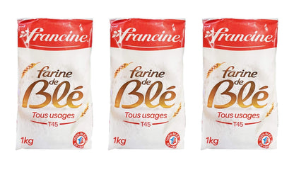 Francine Farne de Ble Bio - French All Purpose Flours 3 Packs (All Purpose Wheat (T45))