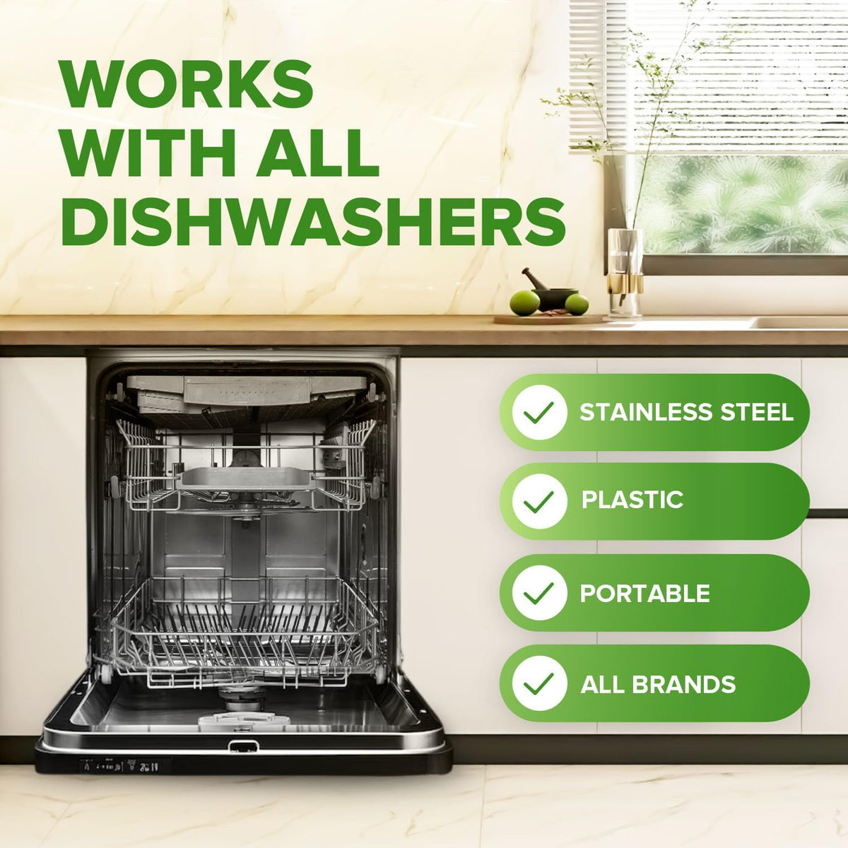Renuv Dishwasher + Washing Machine Cleaner Bundle – Heavy Duty Deep Cleaning, Descaling & Deodorizing