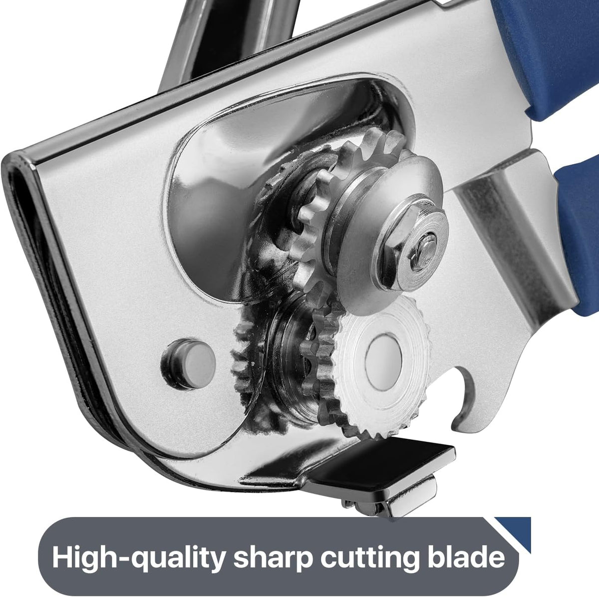 Commercial Can Opener, Uhiyee Hand Crank Can Opener Manual Heavy Duty with Comfortable Extra-long Handles, Oversized Knob