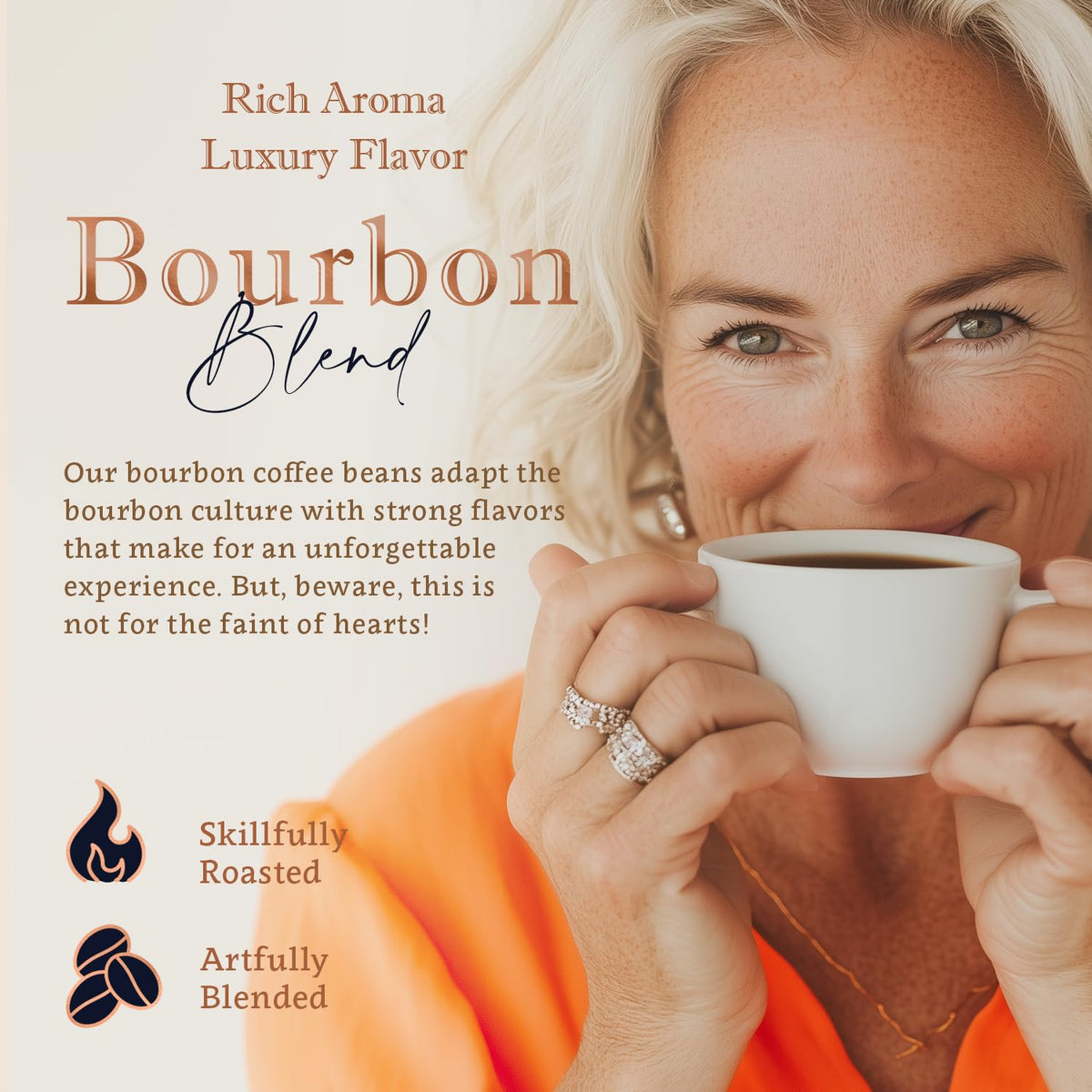 Organic Ground Coffee Medium Roast (16oz) - Bourbon Flavored