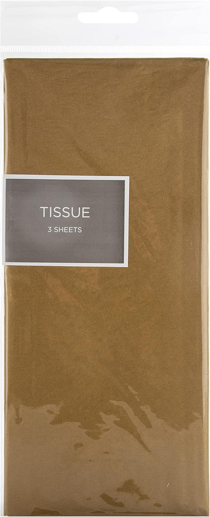 Hallmark Multi Occasion Gift Wrap and Card Bundle - 1 Bottle Bag, 3 Gold Tissue Paper Sheets and 1 Blank Card in Contemporary Designs