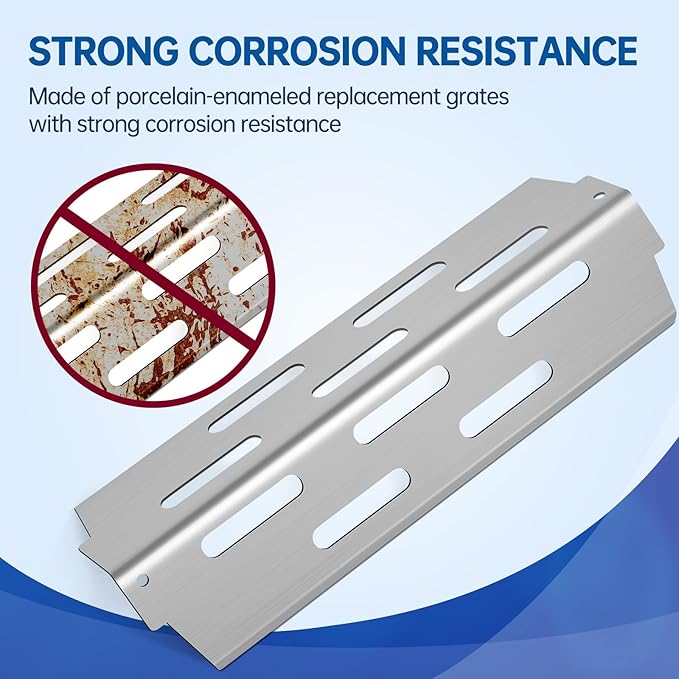 Stainless Steel Grill Flavorizer Bar BBQ Gas Grill Replacement Parts for Weber Genesis II 300 Series Genesis II E-310 E-315 E-330 E-335 S-310 S-335 Gas Grill