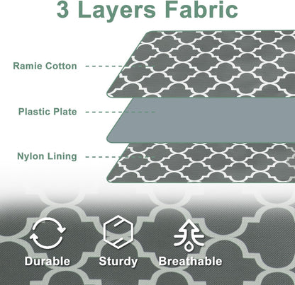punemi Under Bed Storage, 2-Pack 6.7 Inches Tall Underbed Clothes Storage Bags W/Sturdy Structure, Thick Fabric Storage Containers Drawers With Zipper Lid, College Dorm Room Under Bed(Lantern Pattern)