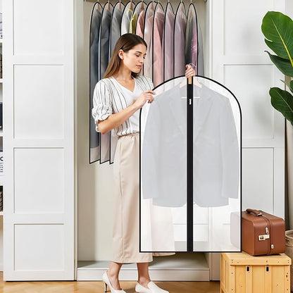 6 Pack Garment Bags 60 * 100cm, 40in PEVA Translucent Garment Covers, Suit Storage Bags, Dress Organizer Bags Used To Protect Shirts, Winter Coats, Jackets