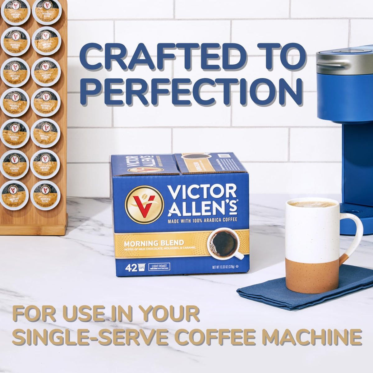 Victor Allen's Coffee Across America Variety Pack (Seattle Dark, New York Select, Chicago Blend, Las Vegas Roast), 96 Count