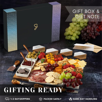 Personalized Charcuterie Board, Marble Cheese Boards for Bridal Shower Gifts, Perfect Housewarming Gifts for Couples, Custom Wedding Gifts