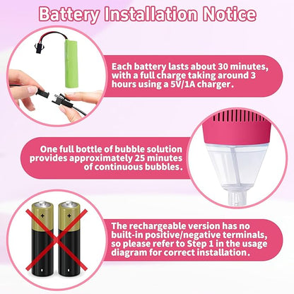 Infowush Bubble Machine for Kids, Automatic Standing Bubble Maker Machine Height Adjustable Up to 47 Inches Outdoor Battery Bubble Machine with Light/Music for Toddlers Birthday Party Gifts（Red）