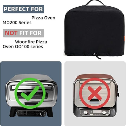Weather Pizza Oven Protector Reinforced Fabric with Adjustable Strap Protective Cover for Secure Outdoor Use Pizza Oven Protective Case