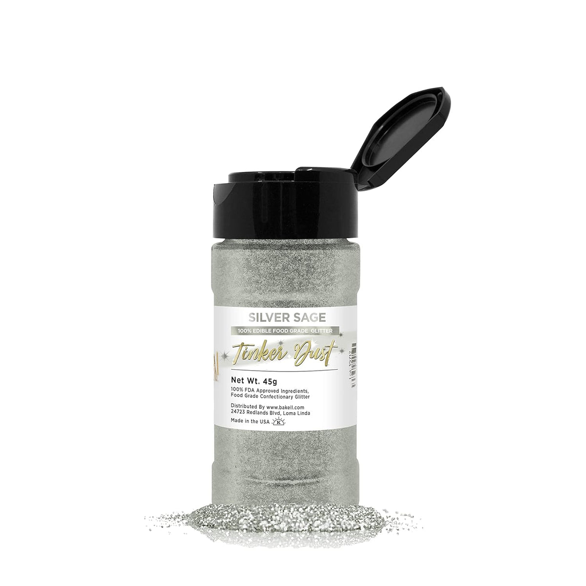 Bakell Burgundy Red Edible Glitter, 45 Grams, Tinker Dust Edible Glitter, Kosher Certified, 100% Edible Glitter, Cakes, Cupcakes, Cake Pops, Drinks