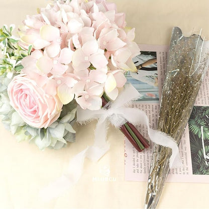 White Chiffon Ribbon - 1 Inch x 21 Yards, Handmade Fringe, Silk, Boho Frayed, Wedding Invitation, Bridal Flower Bouquets, Floral Arrangement, Gift Wrapping