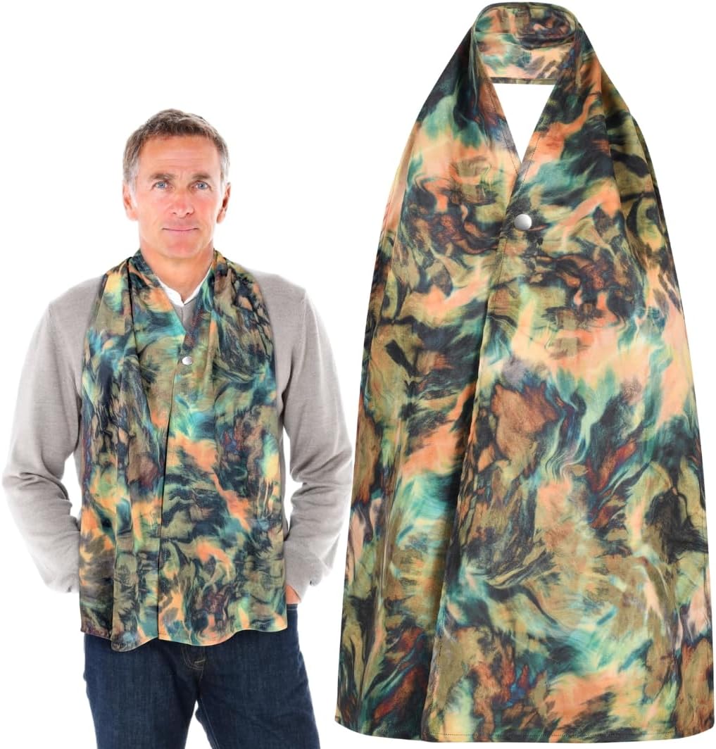 Adult Bib Scarf - Dignified Alternative to Bibs | Washable and Reusable Clothing Protectors for Eating