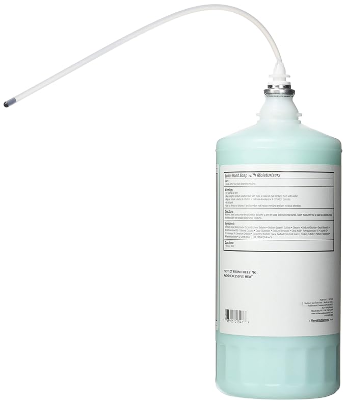 Rubbermaid Commercial Products OneShot Moisturizing Lotion Hand Soap Refill 1600mL Compatible with RCP's Touchless OneShot Lotion Dispensers for Restrooms in Offices/Hotels/Airports