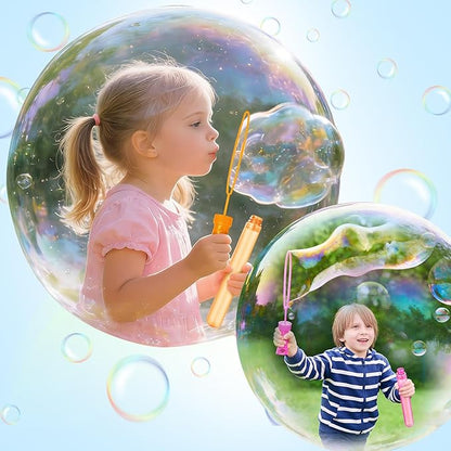 72PCS Bubble Wands for Kids,Bulk Bubble Wand for Kids Party Favor, Bubble Maker for Party Favor,Birthday,Goodie Bags, Wedding, Carnival Prizes, Summer Outdoor Toy Gifts, Assortment 6 Colors