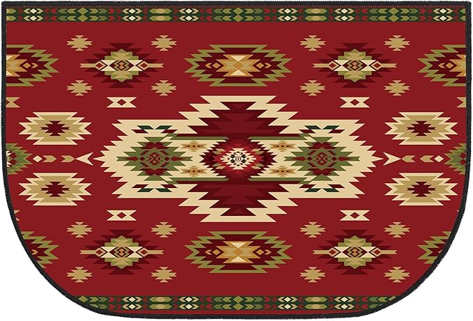 Demissle Cabin Fireplace Hearth Rug Fireplace Mats Cabin Southwestern Fireproof Rug Fire Resistant Mat for Wood Stove Floor for Kitchen Indoor Outdoor(27 x 48 Inch,Kawaii)