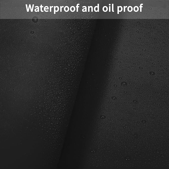 Desk Cover Protector - Used for Square Table Waterproof and Easy to Clean Good Flatness Easy to Used for Dining Table(Black+Gray 44x44)