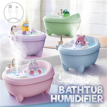 Cute Pink Mini Humidifier for Bedroom & Office, Top Fill 0.34L, Cool Mist, Quiet, Easy Clean, Colorful Light, Auto Shut Off