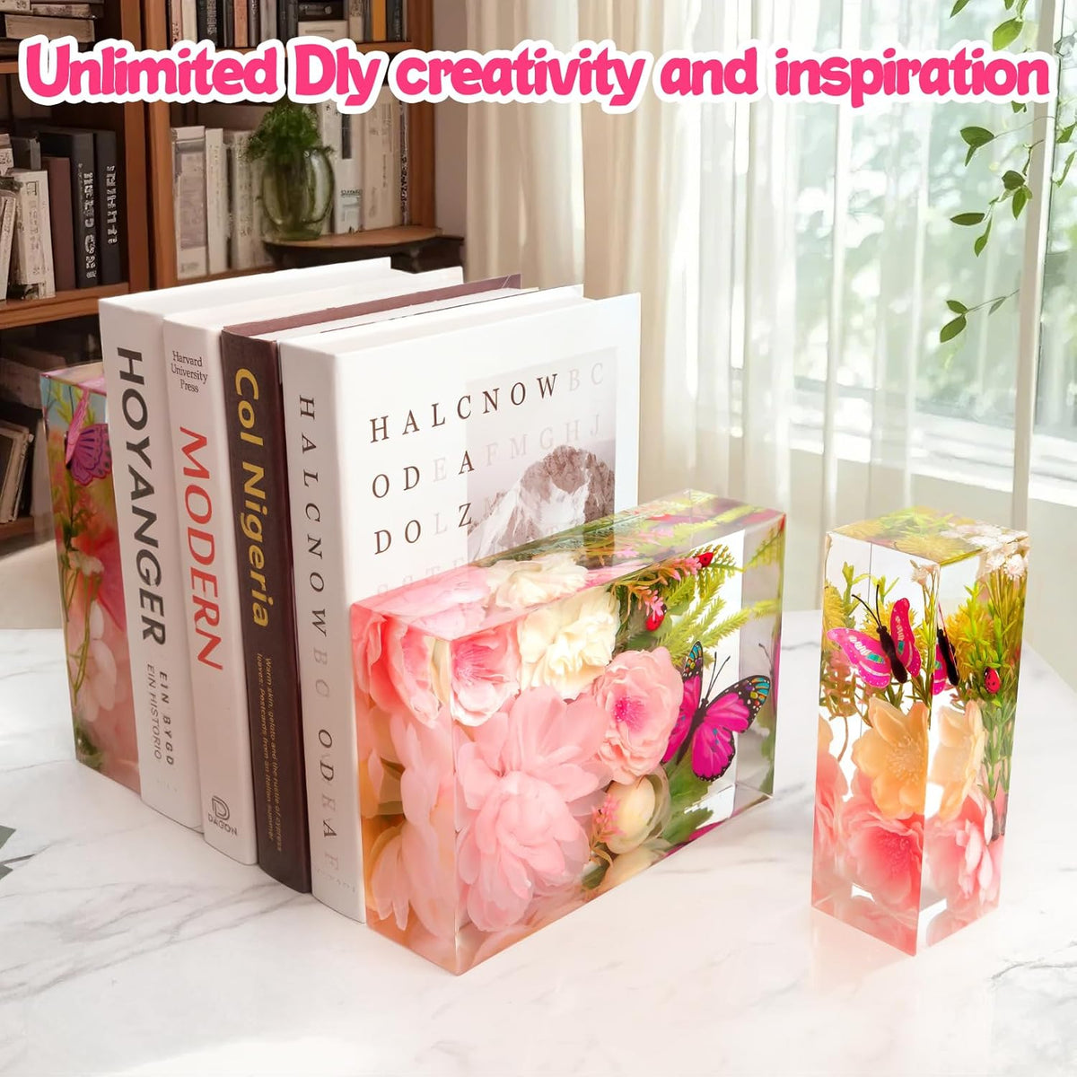 Large Resin Molds Silicone 6PCS Rectangular Cube Silicone Molds for Resin Epoxy Resin Casting Craft Mold for Flower Preservation Bookends DIY Art