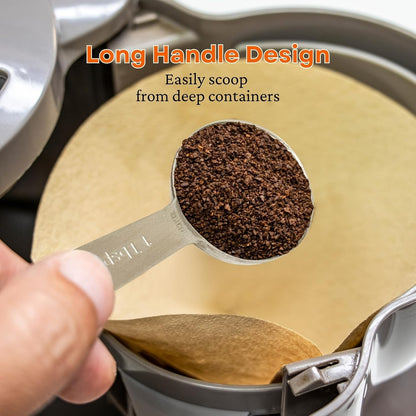 11PCS Measuring Spoons Set Stainless 1 tbsp, 1/2 tbsp, and 1-1/16tsp Steel Measuring Spoons for Cooking Baking Spice Jars and Liquid Ingredients