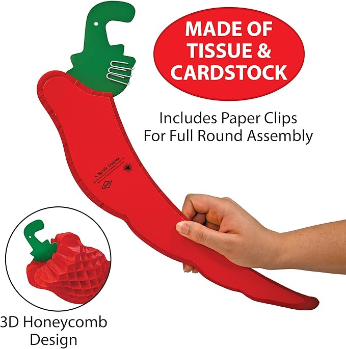 Tissue Chili Pepper Party Accessory (1 count) (1/Pkg)