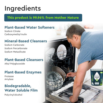 Puracy Dishwasher Pods, Natural Dishwasher Detergent, Free & Clear Dish tabs - Enzyme-Powered, Spot & Residue Free - TikTok Trend Items, Must Haves from TikTok Made Me Buy It (Free & Clear, 100 Count)