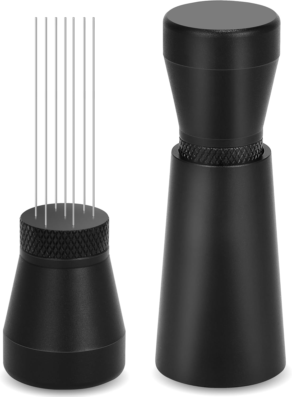Apexstone Coffee Stirrer Tool, Coffee Stirring Tamper WDT Distribution Tool, Needle Distribution Tool Espresso, WDT Tool Espresso with Stand Black