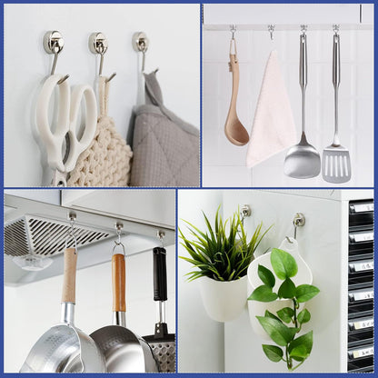 E BAVITE Swivel Swing Magnetic Hook New Upgraded, 30LB（20pack） Refrigerator Magnetic Hooks,Strong Neodymium Magnet Hook, Perfect for Refrigerator and Other Magnetic Surfaces, 60mm(2.36In) in Length