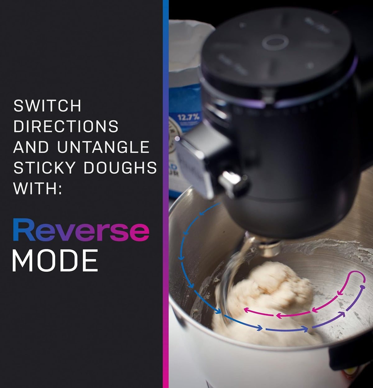 GE Profile Smart Stand Mixer w/Built-In Smart Scale & Auto Sense Technology, 7qt Stainless Steel Bowl, 11 Speed l Dough Hook, Beater