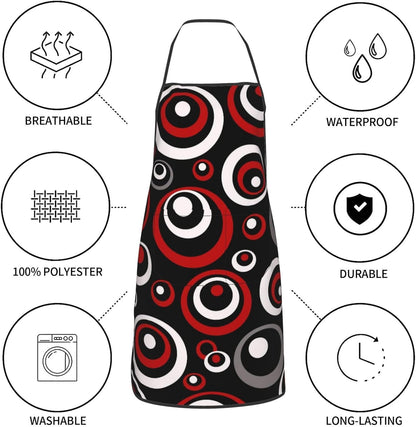 Women Men Bib Aprons Chef Cooking Aprons with Pockets for Kitchen Cooking BBQ Baking Grilling