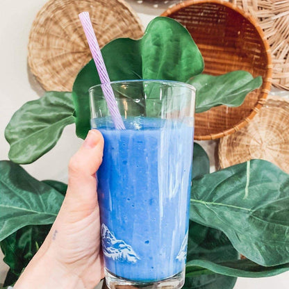 Blue Drink Spirulina Powder, Berry & Honey Refresher 12oz Blue Drink Mix Natural Food Colorant Perfect for Ice Mix Yogurts Baked Treats Loaded Tea