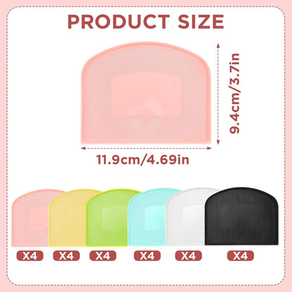 24 Pcs Plastic Dough Scraper Set Multipurpose Bench Cake Cutter Flexible Scraper Spatula for Cake Bread Pizza Food Pastry Icing Kitchen Baking Tool