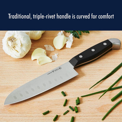HENCKELS Statement Razor-Sharp 20-Piece Brown Block Knife Set, Chef Knife, Bread Knife, German Engineered Knife Informed by over 100 Years of Mastery