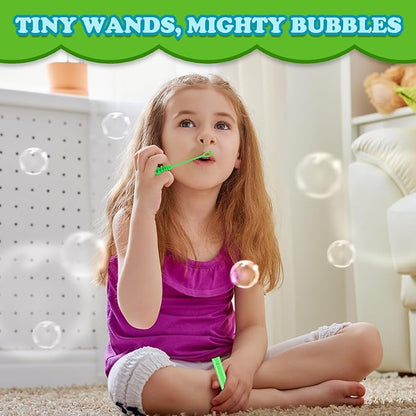 Mini Small Bubbles Wands Toys Gifts Bulk for Kids 64 Pack-Bubble Party Favors Supplies for Toddlers, Bulk Non Candy Treats Goodie Prize for Graduation 250th Anniversary Parade Throws Giveaways Handout
