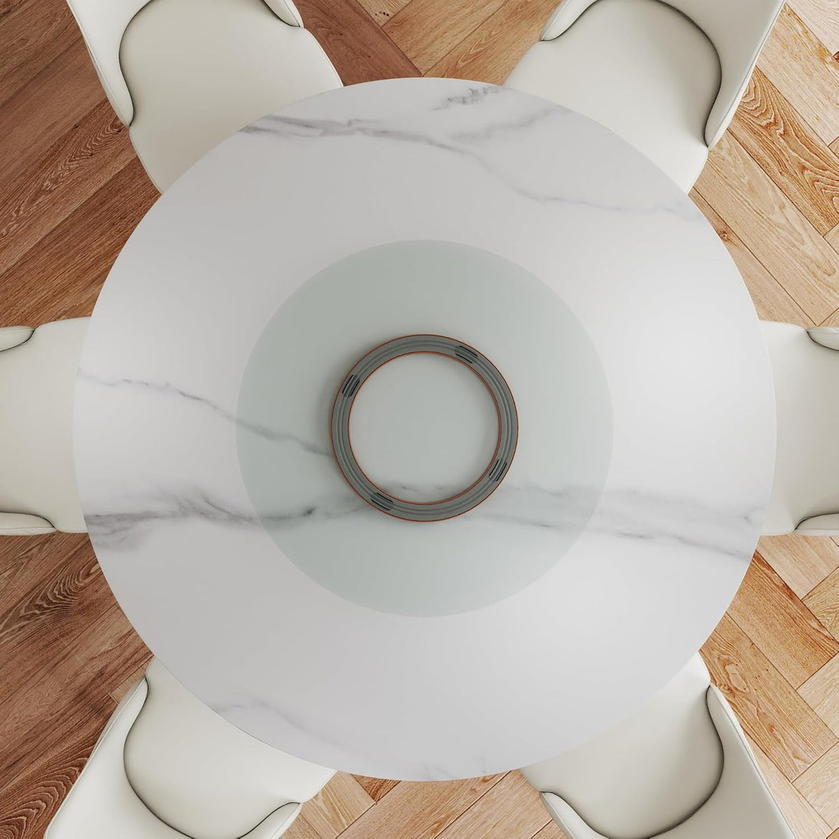 31.5" Lazy Susan for Table Top Tempered Glass Rotating Serving Tray for Dining Table, Kitchen Lazy Susan Organizer Spinning Rotating Food Server Party Centerpieces