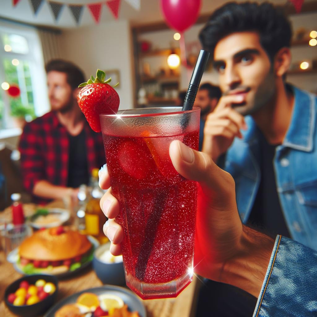 Brew Glitter - Maroon Red (25g Spray Pump 1x Jar), Edible Glitter for Drinks, Cocktails, Beer, Garnish & Beverages
