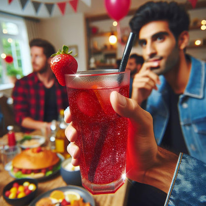 Brew Glitter - Maroon Red (25g Spray Pump 1x Jar), Edible Glitter for Drinks, Cocktails, Beer, Garnish & Beverages