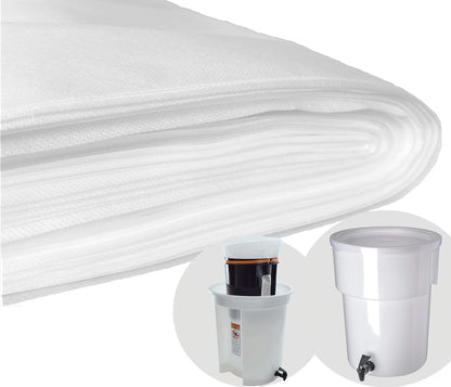 50 Pack) Commercial Cold Brew Coffee Filters, 20" x 20" For Commercial Model Cold Brew Coffee Makers and 5-Gallon Commercial Systems